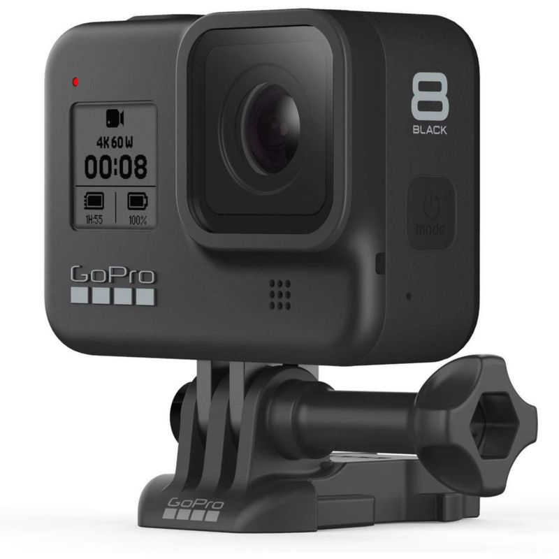 Cámara de video GoPro HERO8 Black 4K impermeable con pantalla táctil