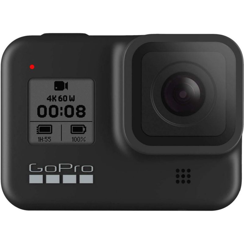 Cámara de video GoPro HERO8 Black 4K impermeable con pantalla táctil