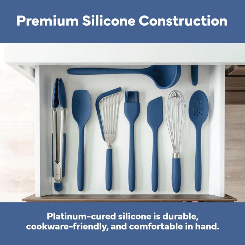 Espátula de Cocina Misen de Silicona Azul Antiadherente