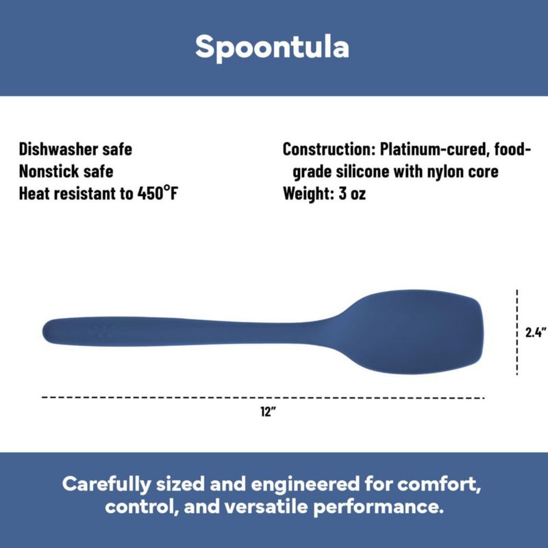 Espátula de Cocina Misen de Silicona Azul Antiadherente