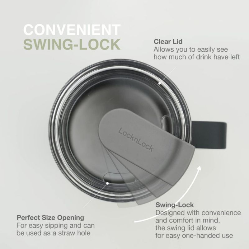Taza de Viaje LocknLock 473 ml Acero Inoxidable Púrpura