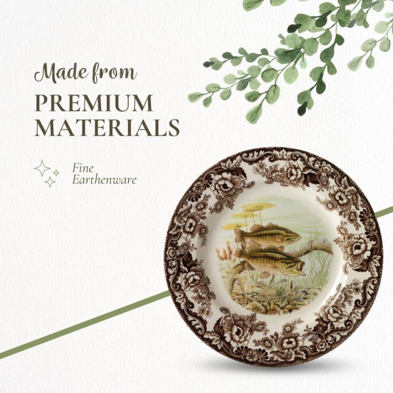 Plato de ensalada Spode 20 cm Salmón Woodland