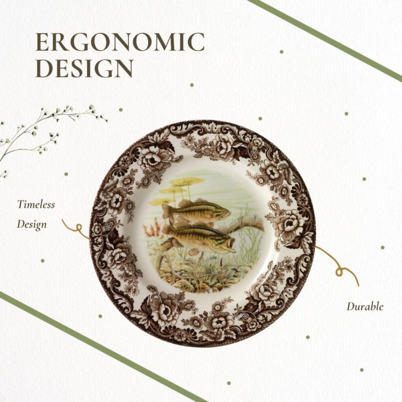 Plato de ensalada Spode 20 cm Salmón Woodland