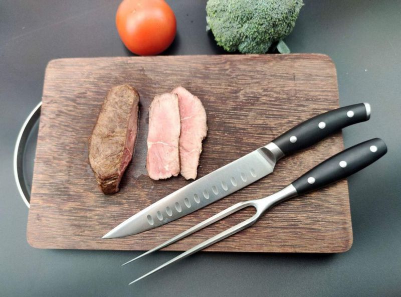 Tenedor Kakamono de 30 cm de Acero Inoxidable para Cocina y Barbacoa