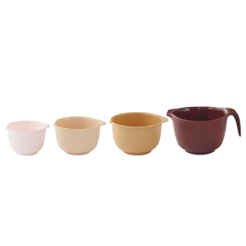 Juego de 4 cuencos para mezclar Glad apilables de 12‑3 qt color beige