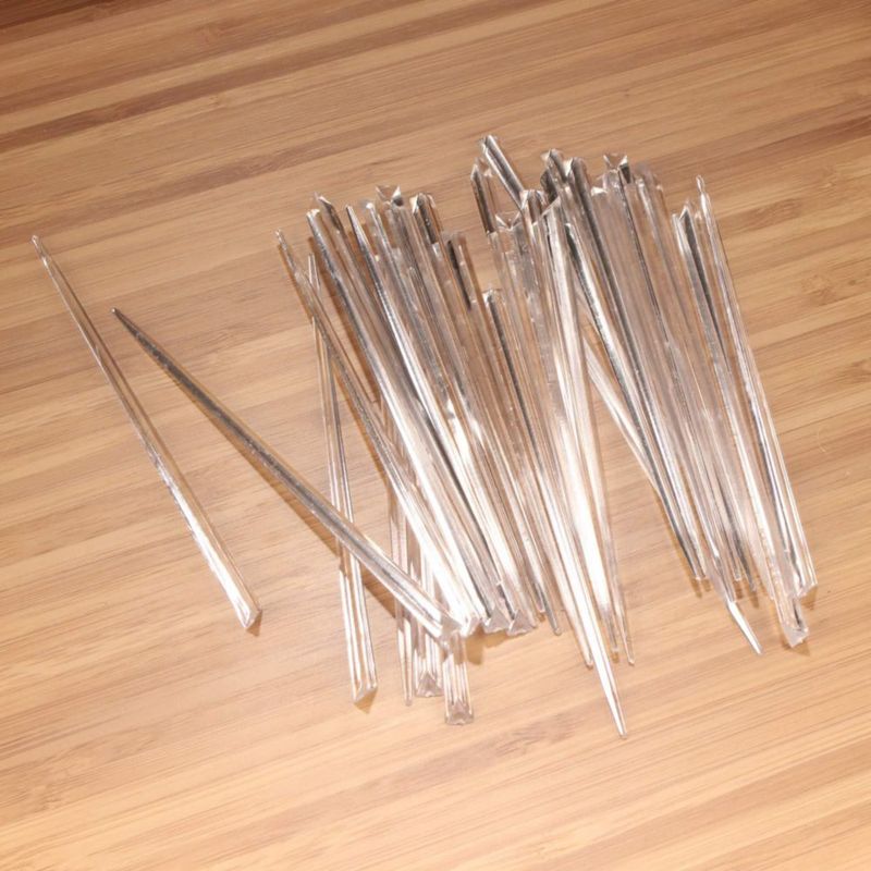 BambooMN SKEWER 9 cm Palillos de Prisma Transparente - 1 000 unidades