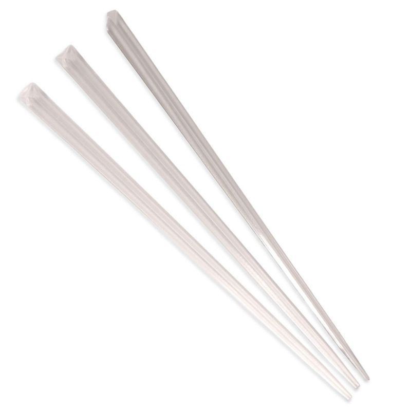 BambooMN SKEWER 9 cm Palillos de Prisma Transparente - 1 000 unidades