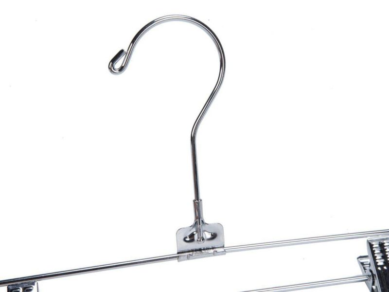 Perchas para pantalones Quality Hangers paquete de 8 giro 360° acabado cromado