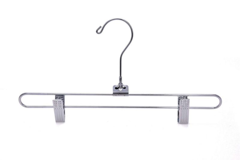 Perchas para pantalones Quality Hangers paquete de 8 giro 360° acabado cromado