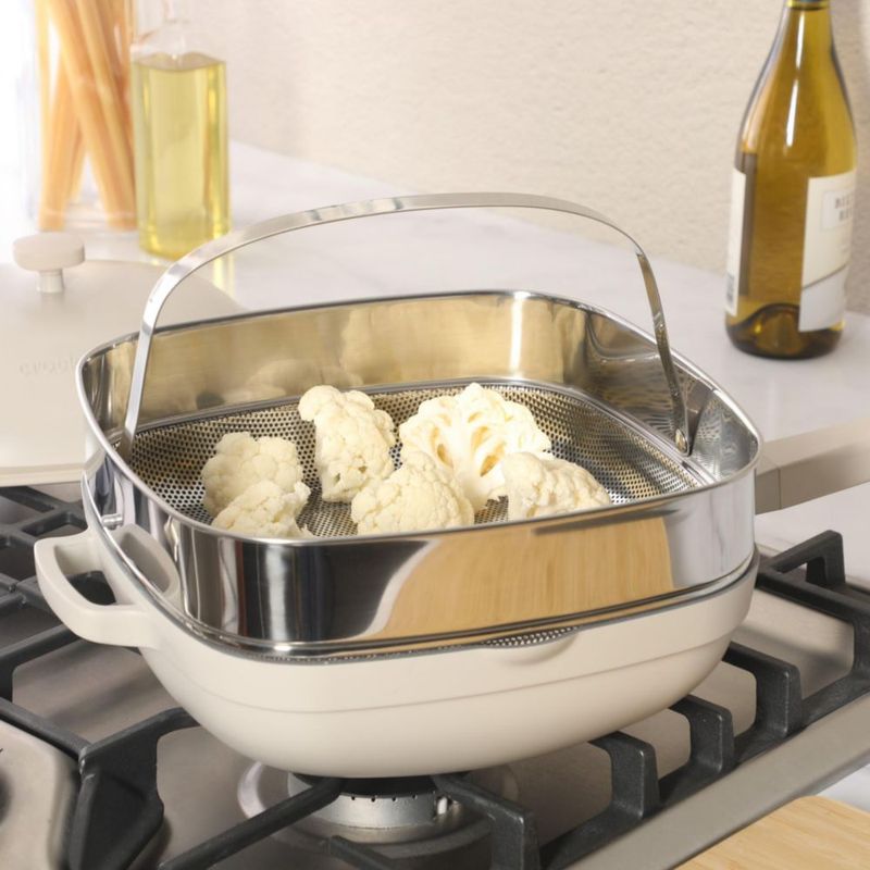 Sartén para saltear Crock-Pot 5.3 L Cerámica antiadherente con acabado de lino