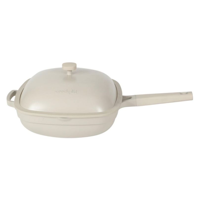 Sartén para saltear Crock-Pot 5.3 L Cerámica antiadherente con acabado de lino