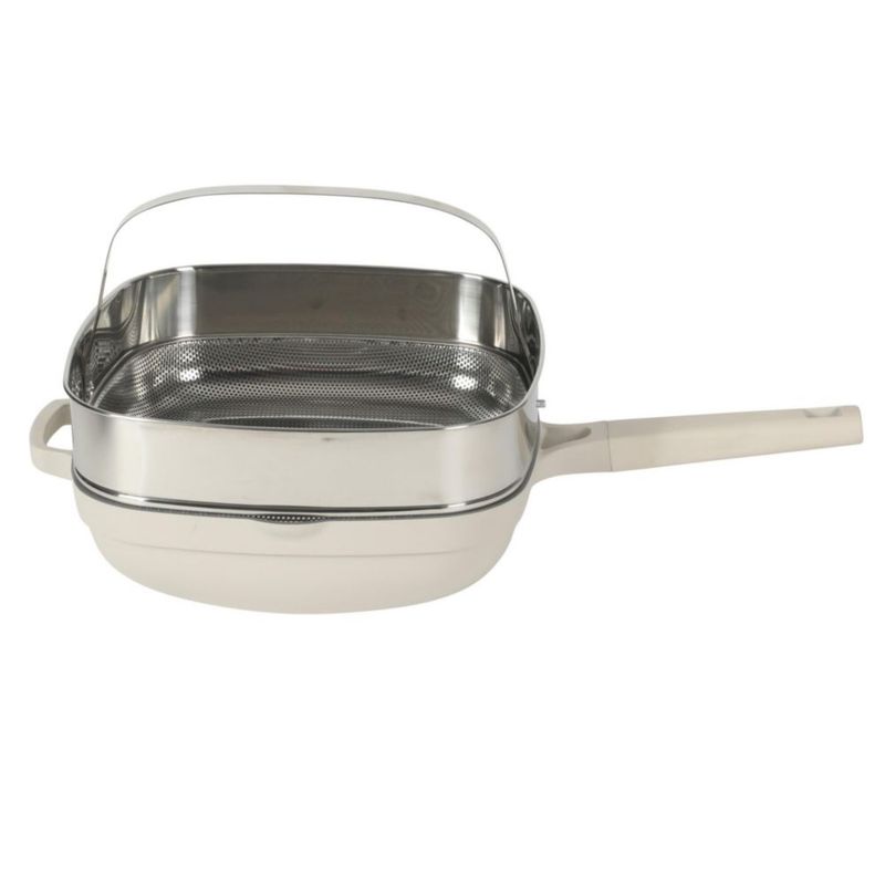 Sartén para saltear Crock-Pot 5.3 L Cerámica antiadherente con acabado de lino