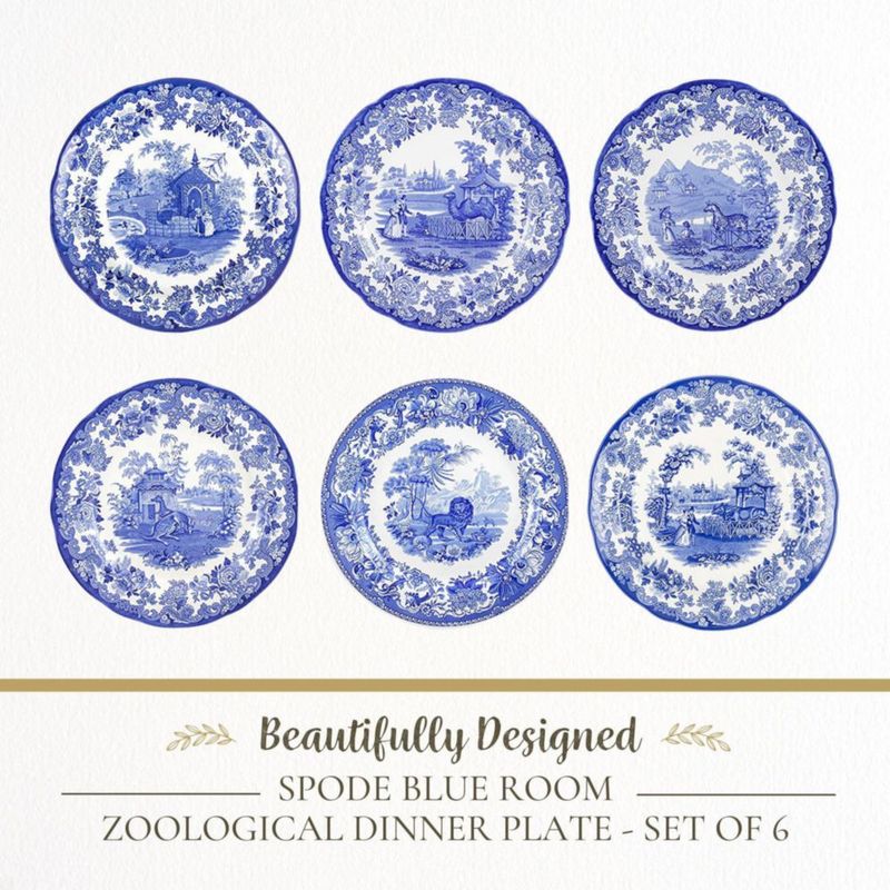 Platos Spode 27 cm Juego Zoológico de 6 piezas