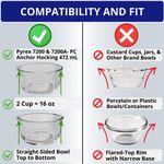 Tapa para Recipiente Klare Ware 2 Tazas Amarilla - Pack de 4