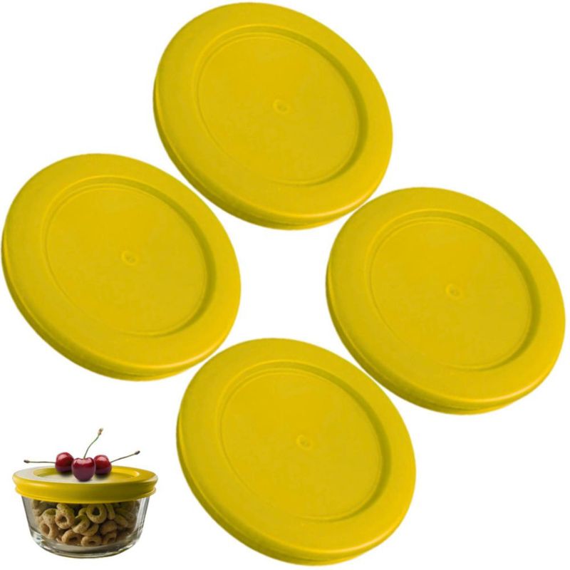 Tapa para Recipiente Klare Ware 2 Tazas Amarilla - Pack de 4