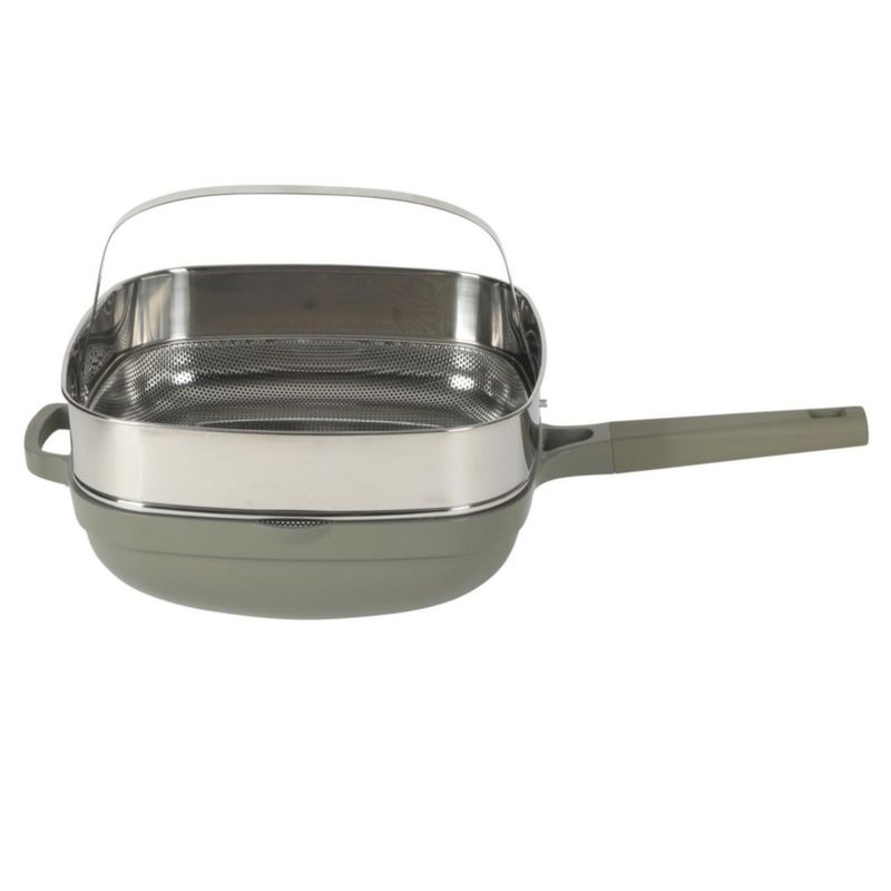 Sartén para saltear Crock-Pot 5.3 L verde salvia antiadherente