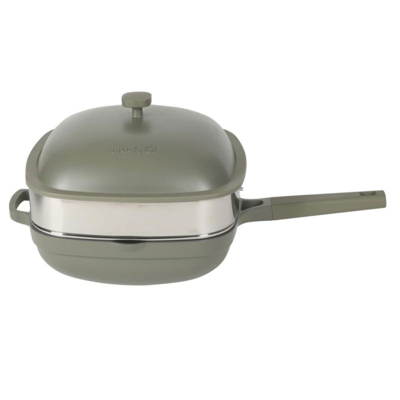 Sartén para saltear Crock-Pot 5.3 L verde salvia antiadherente