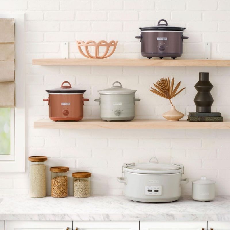 Olla de cocción lenta Crock-Pot 7 L con tapa de bloqueo tipo hongo