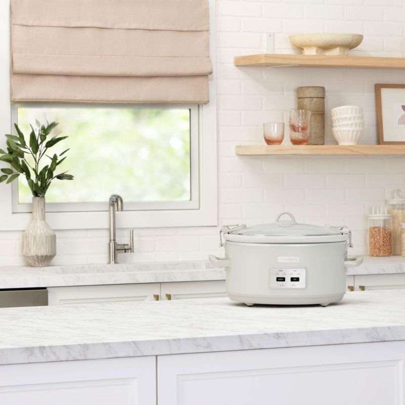 Olla de cocción lenta Crock-Pot 7 L con tapa de bloqueo tipo hongo