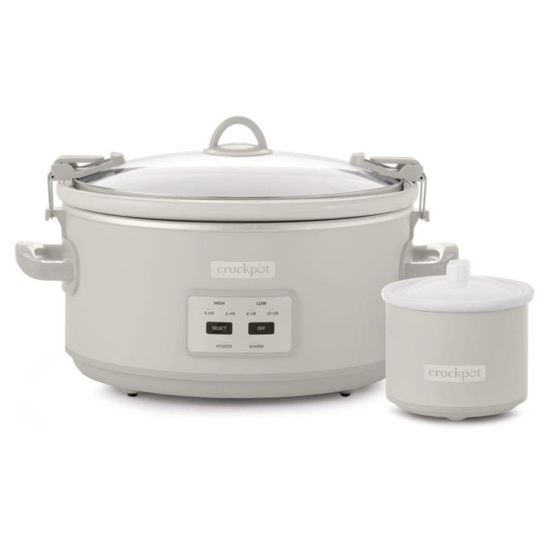 Olla de cocción lenta Crock-Pot 7 L con tapa de bloqueo tipo hongo