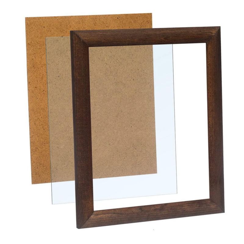 Marco de fotos SimpleMe 28x36 cm madera de pino marrón oscuro