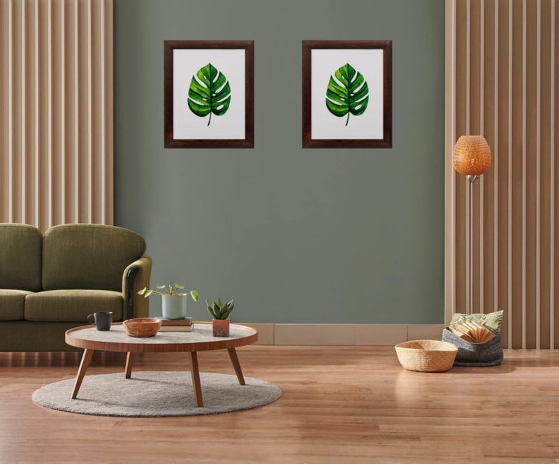 Marco de fotos SimpleMe 28x36 cm madera de pino marrón oscuro