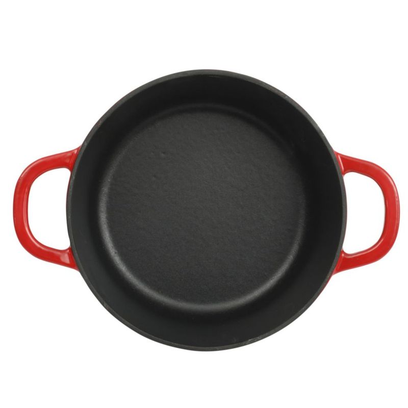 Cacerola de hierro fundido rojo de 28 L Crock‑Pot apta para horno