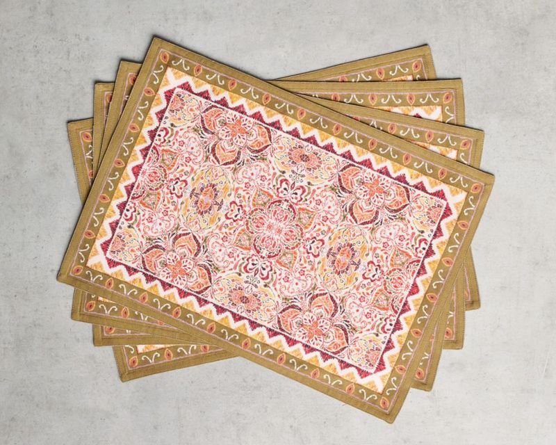 Juego de 4 manteles individuales Maison d' Hermine 33 × 48 cm algodón
