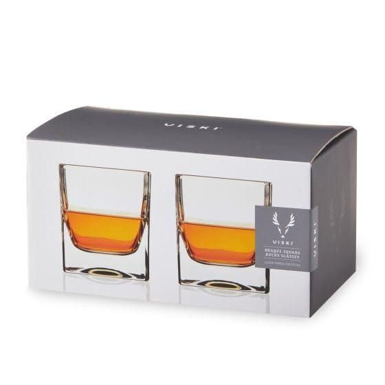 Set de 2 vasos tipo rocks Viski 295 ml de cristal
