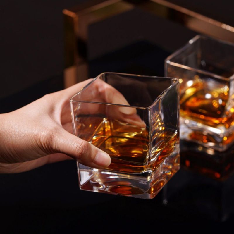 Set de 2 vasos tipo rocks Viski 295 ml de cristal