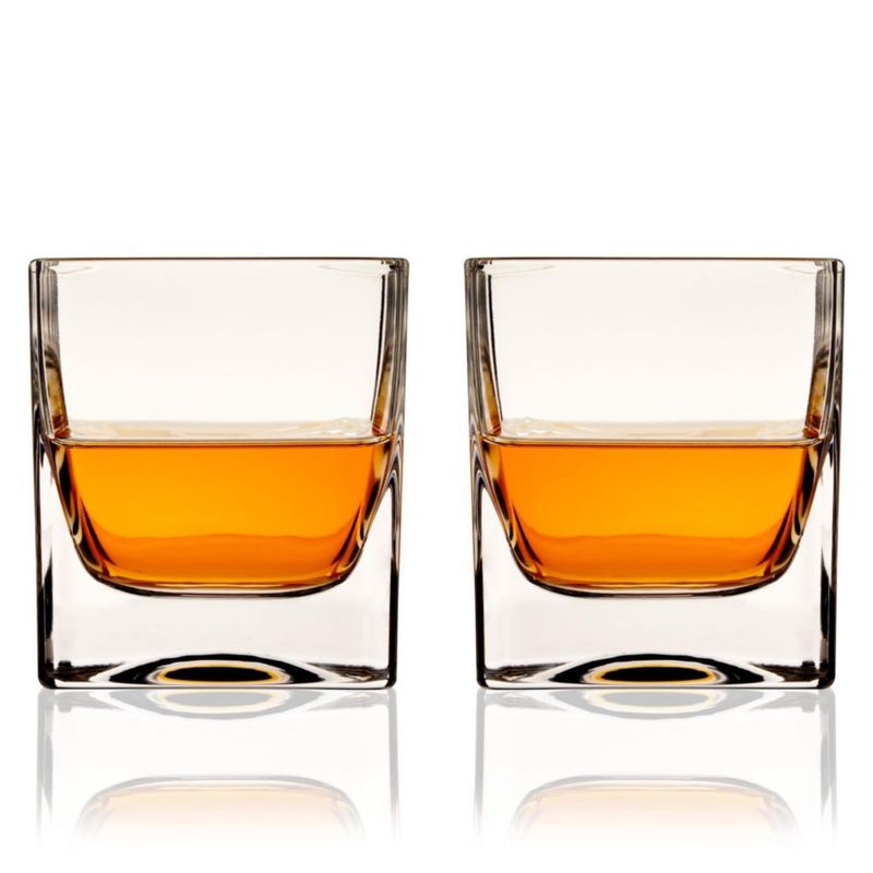 Set de 2 vasos tipo rocks Viski 295 ml de cristal