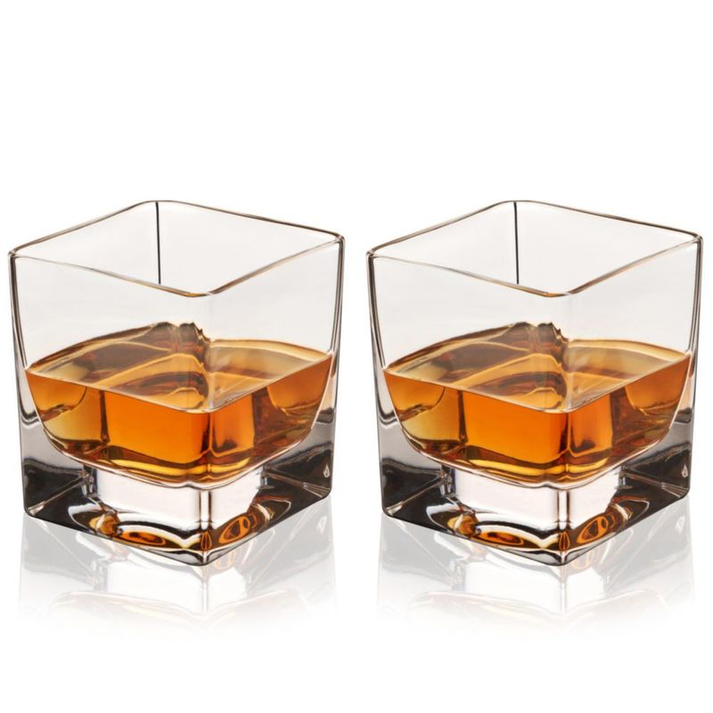 Set de 2 vasos tipo rocks Viski 295 ml de cristal