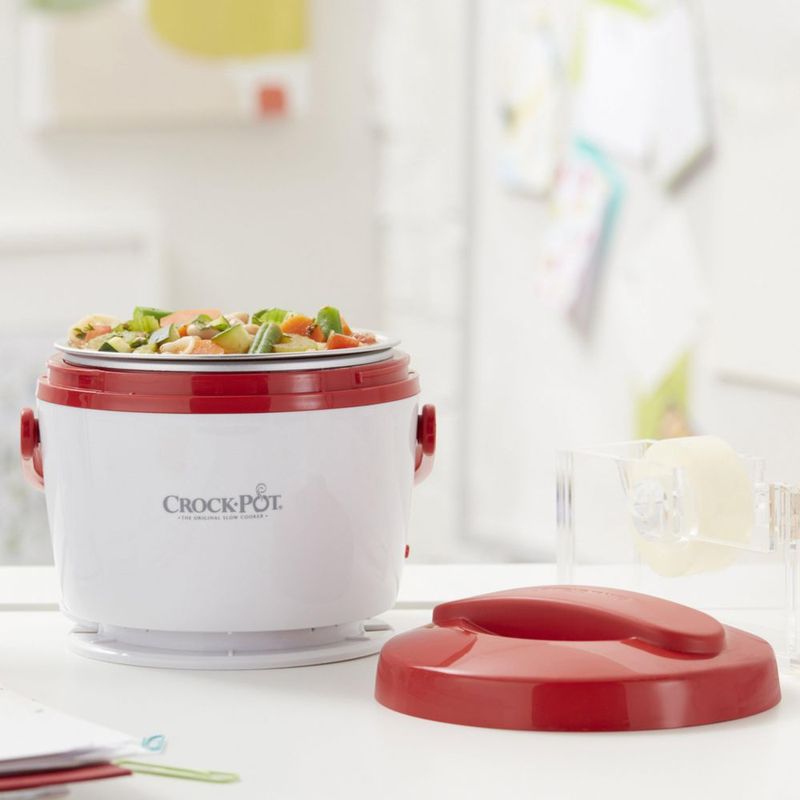 Crock-Pot Calentador de Comidas 567 ml Rojo Portátil para Almuerzo