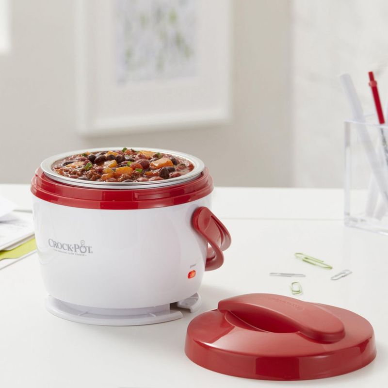 Crock-Pot Calentador de Comidas 567 ml Rojo Portátil para Almuerzo