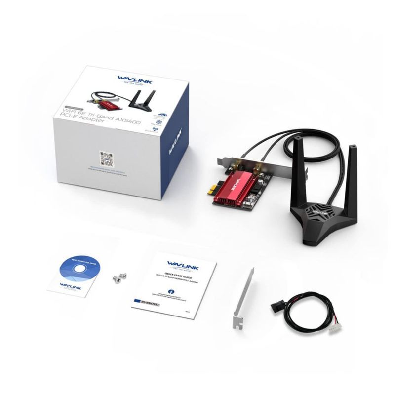 Tarjeta WiFi WAVLINK AXE5400 6E PCIe BT 5.3