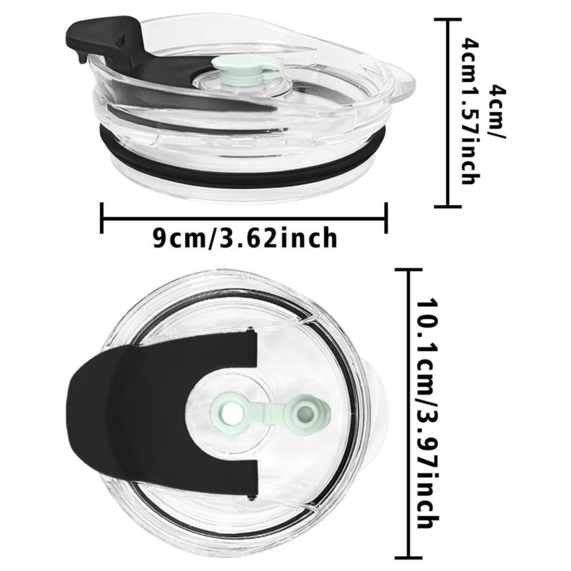 Tapa para vaso AiHeart 30/40 oz a prueba de derrames con pajita