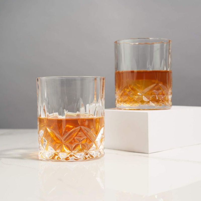 Juego de Decantador y Vasos de Cristal Viski 8 piezas 30 oz/266 ml