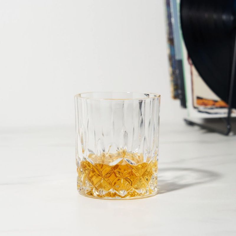 Juego de Decantador y Vasos de Cristal Viski 8 piezas 30 oz/266 ml