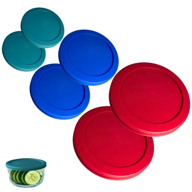 Tapas para envases Klare Ware – Pack de 6 (470 ml‑165 L)