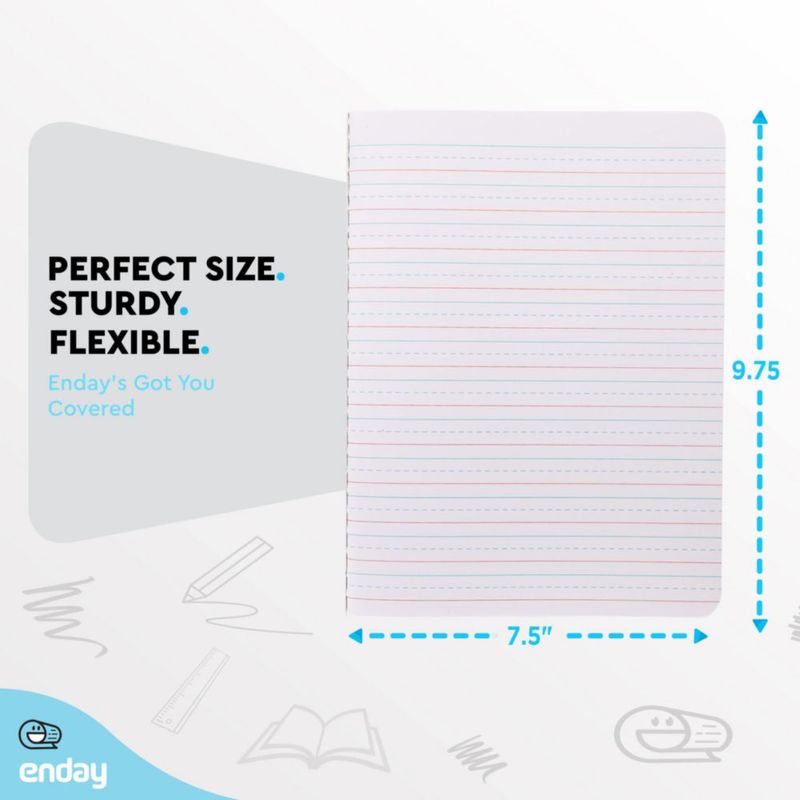 Cuaderno de composición Enday K‑2 100 hojas pack de 6