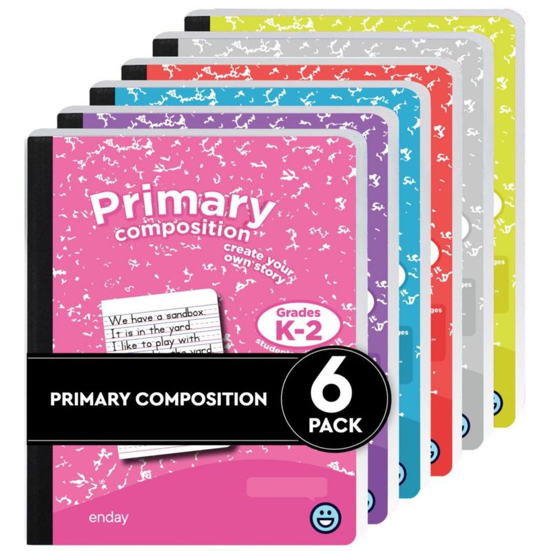 Cuaderno de composición Enday K‑2 100 hojas pack de 6