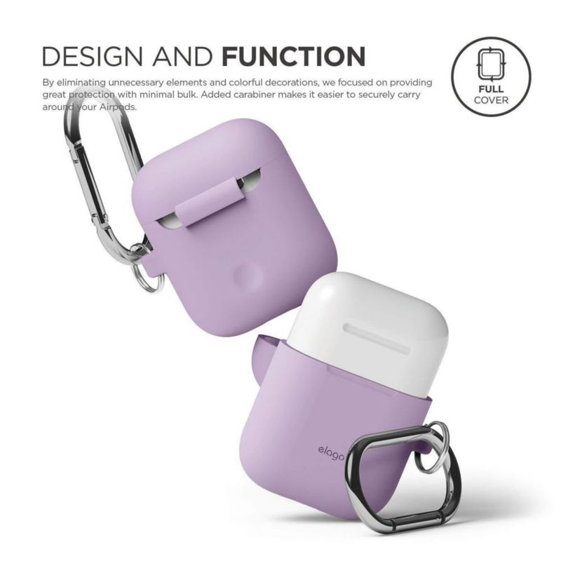 Funda de silicona para AirPods de elago con llavero