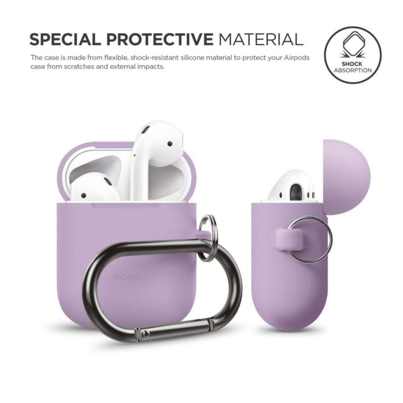 Funda de silicona para AirPods de elago con llavero