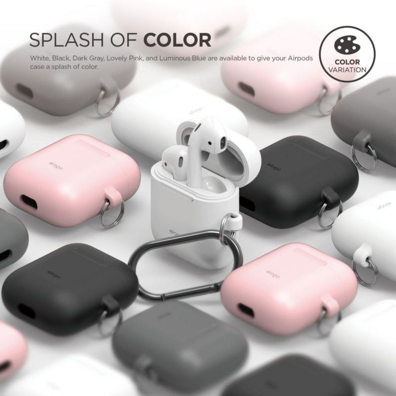Funda de silicona para AirPods de elago con llavero