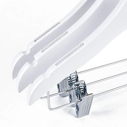 Perchas para niños Quality Hangers de madera blanca 33 cm paquete de 10