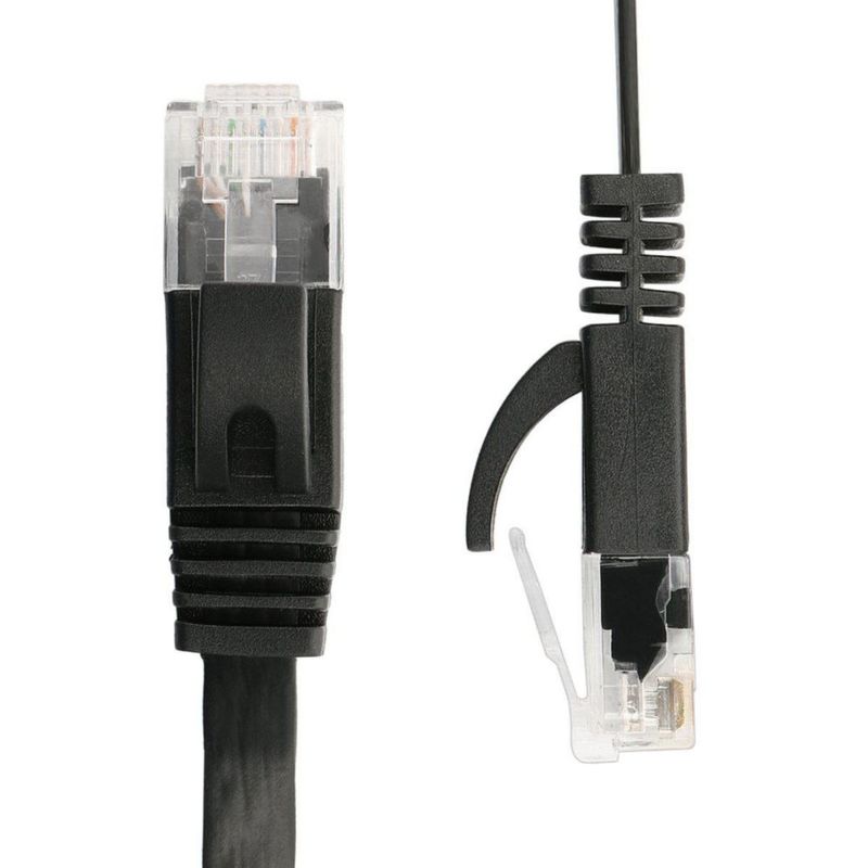 Cable Ethernet Jadaol 3 m 2 unidades plano negro