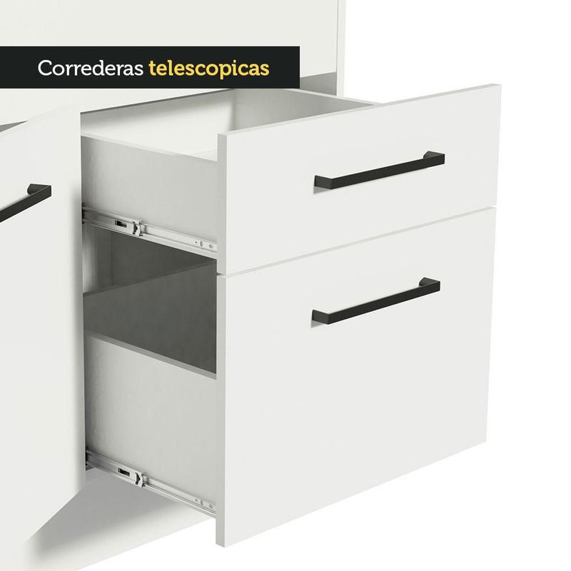 Gabinete bajo bufetera madesa agata 150cm con encimera bb