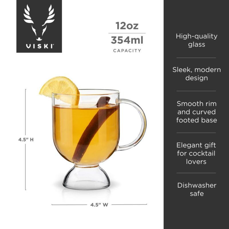 Vasos de café Viski 355 ml juego de 2