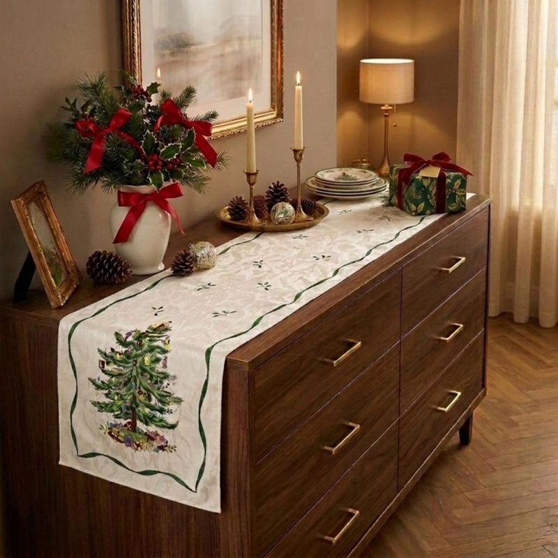 Caminero de mesa Spode 36 cm x 229 cm con diseño festivo