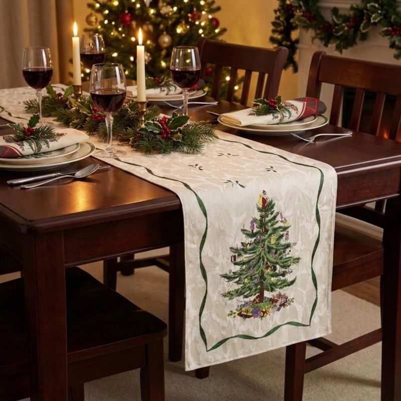 Caminero de mesa Spode 36 cm x 229 cm con diseño festivo